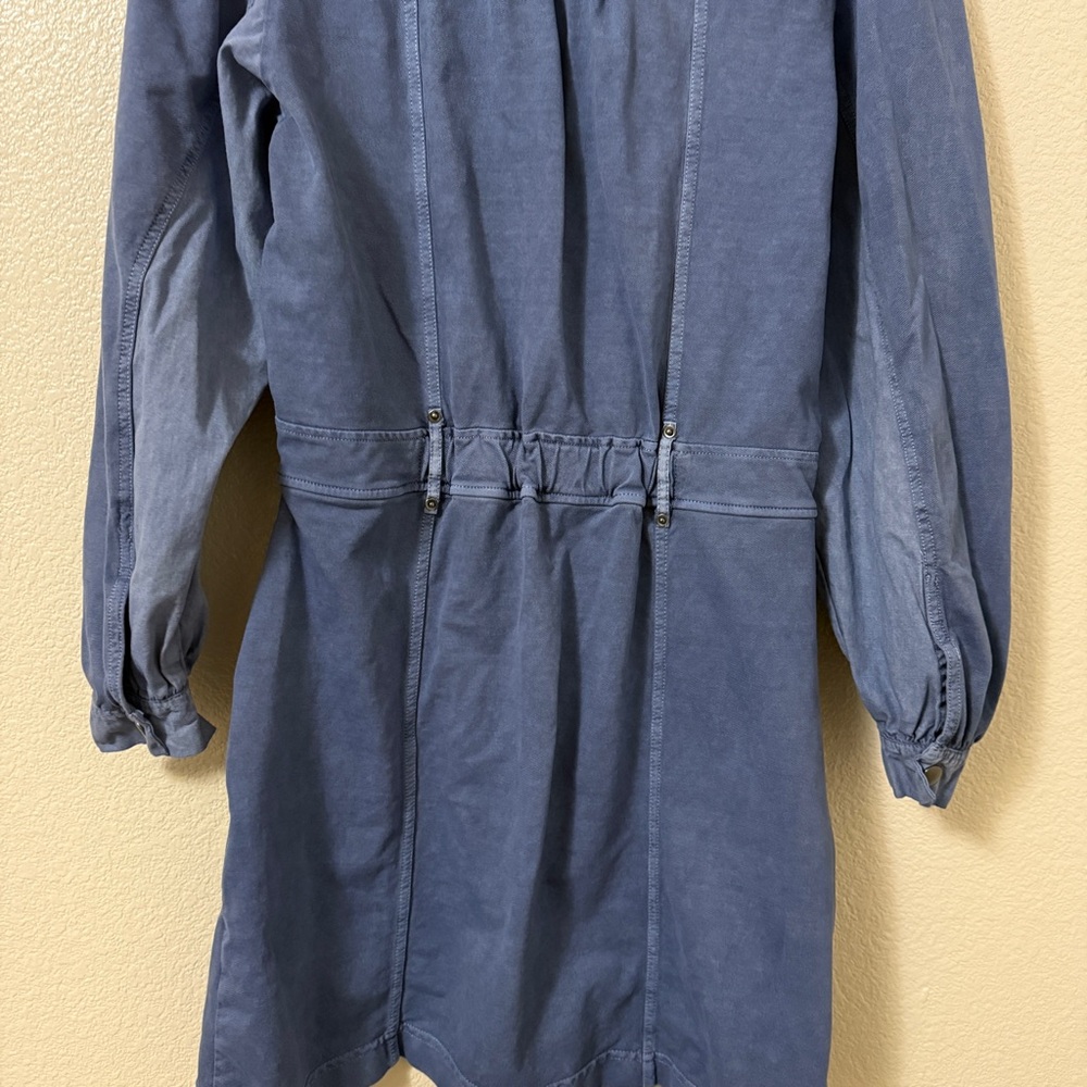 Grey‎ State Apparel Washed Indya Dress in Gray Blue Sz Small - Picture 9 of 11